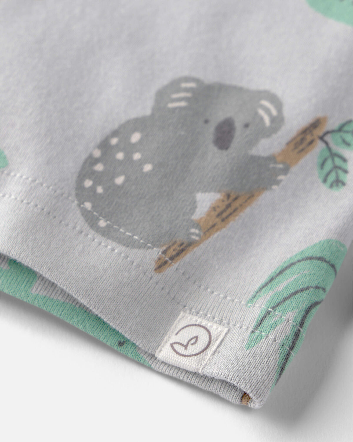 Baby 2-Piece Organic Cotton Ribbed Pajama Set in Aussie Friends Print - Image 2