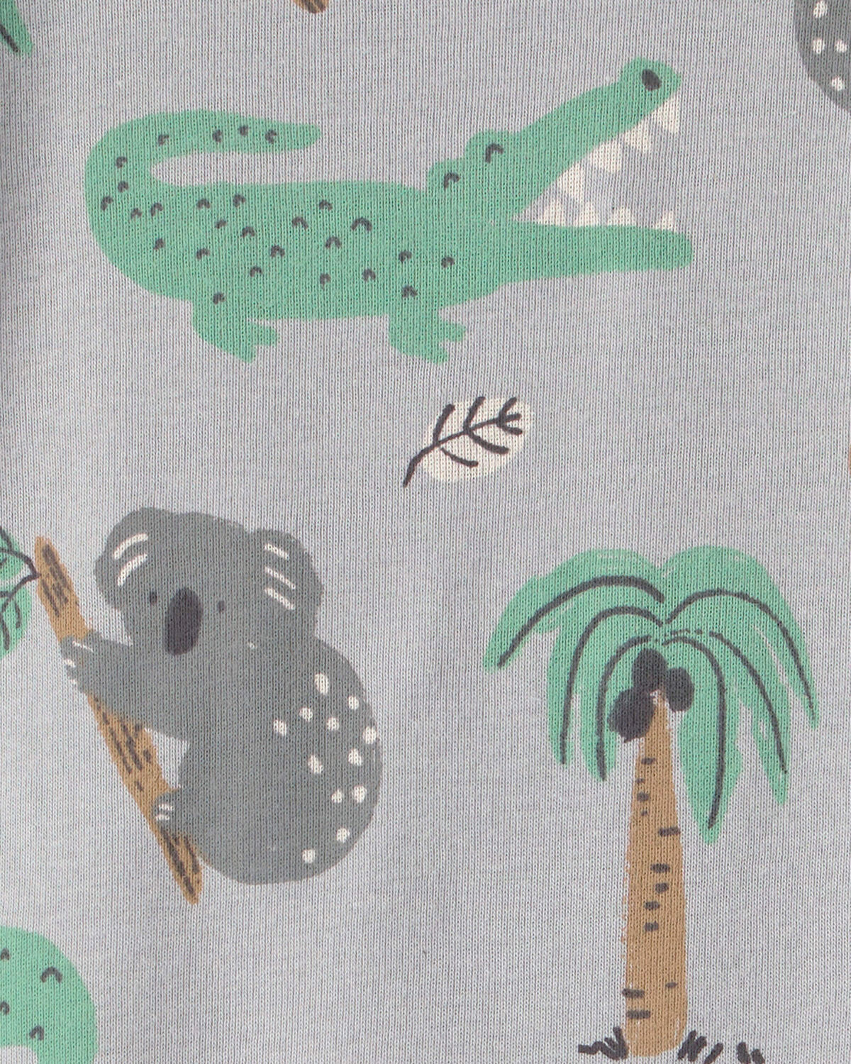 Baby 2-Piece Organic Cotton Ribbed Pajama Set in Aussie Friends Print - Image 3