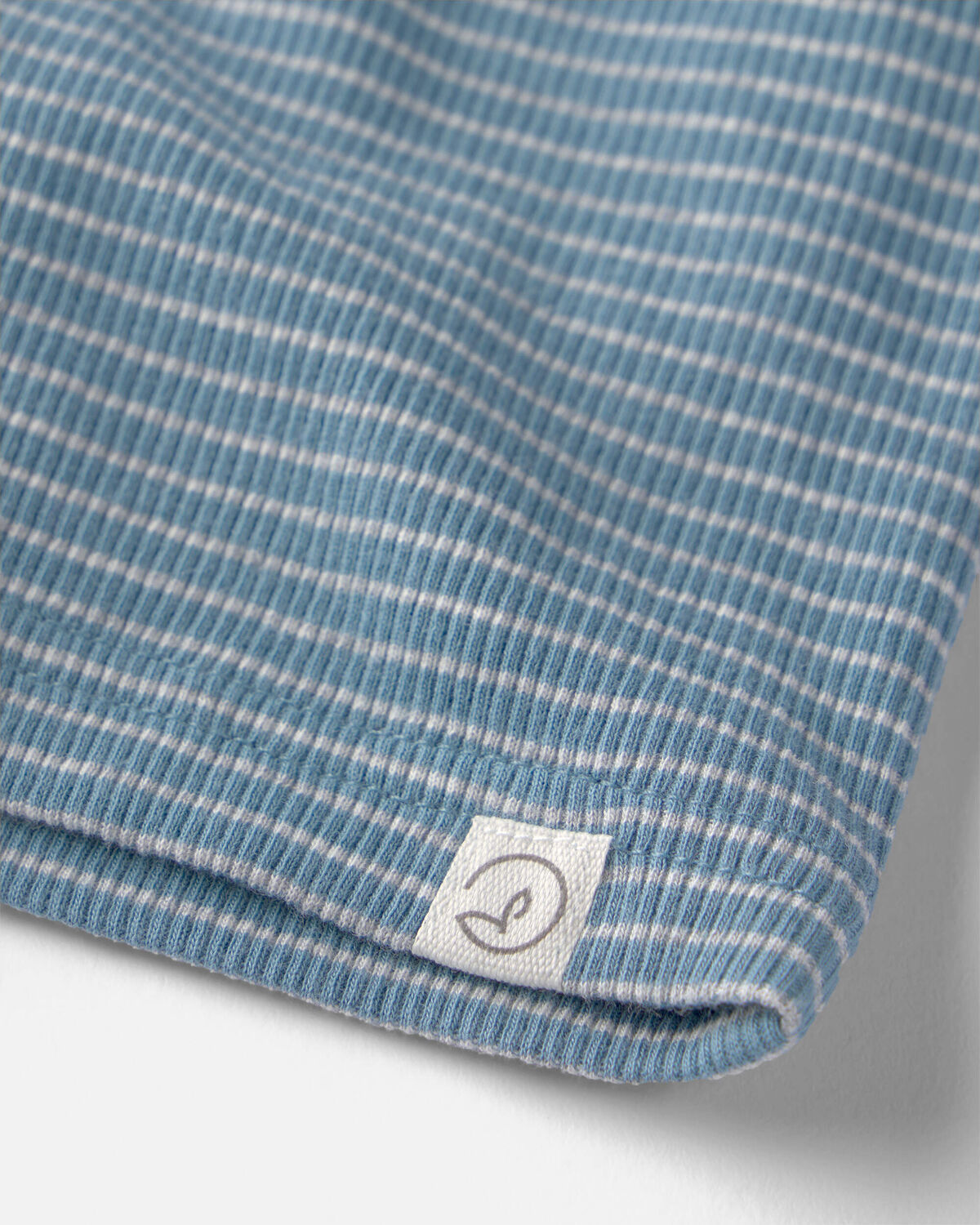 Baby 2-Piece Organic Cotton Ribbed Pajama Set in Stripes - Image 2
