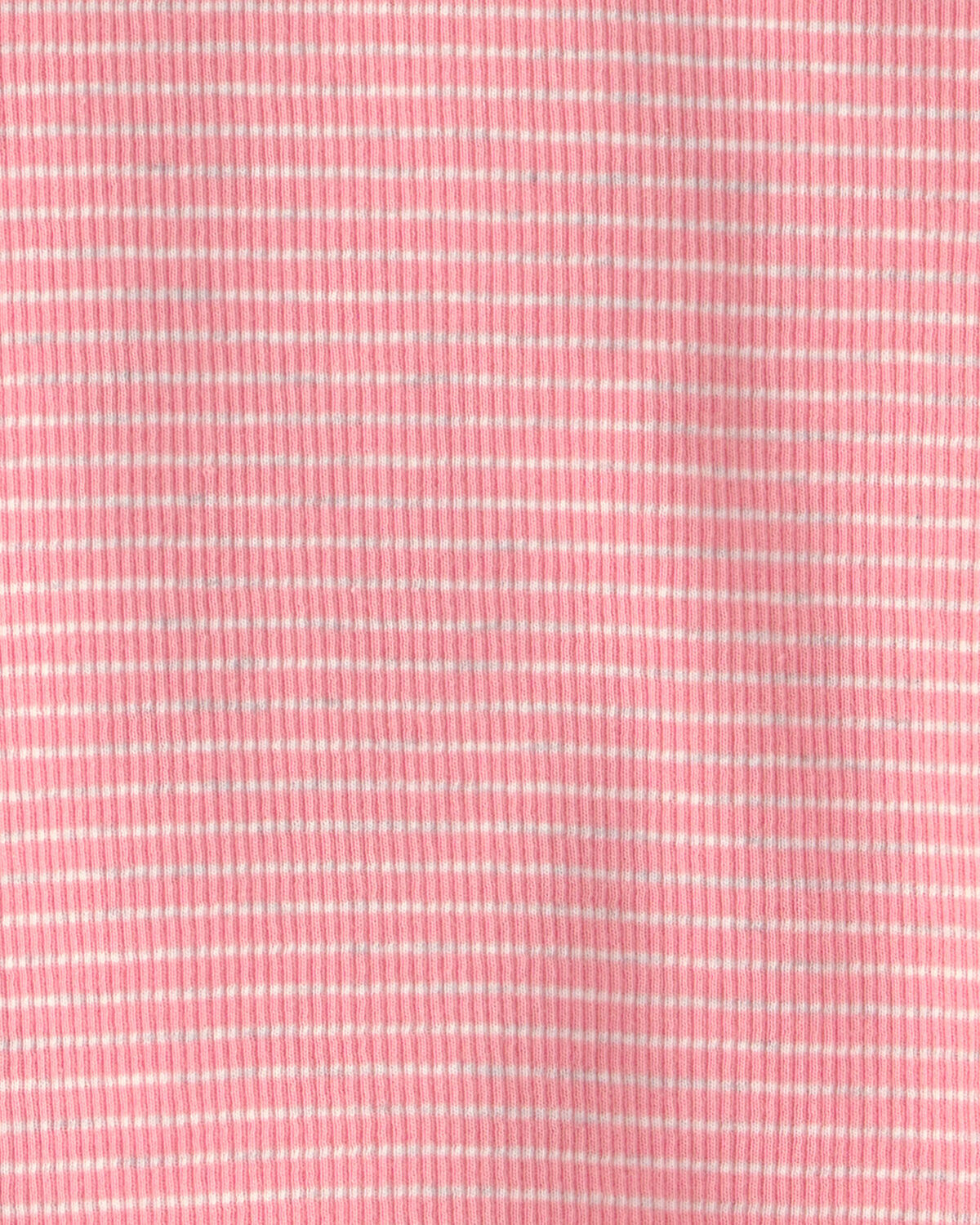 Baby Girl 2-Piece Organic Cotton Ribbed Pajama Set in Stripes - Image 3
