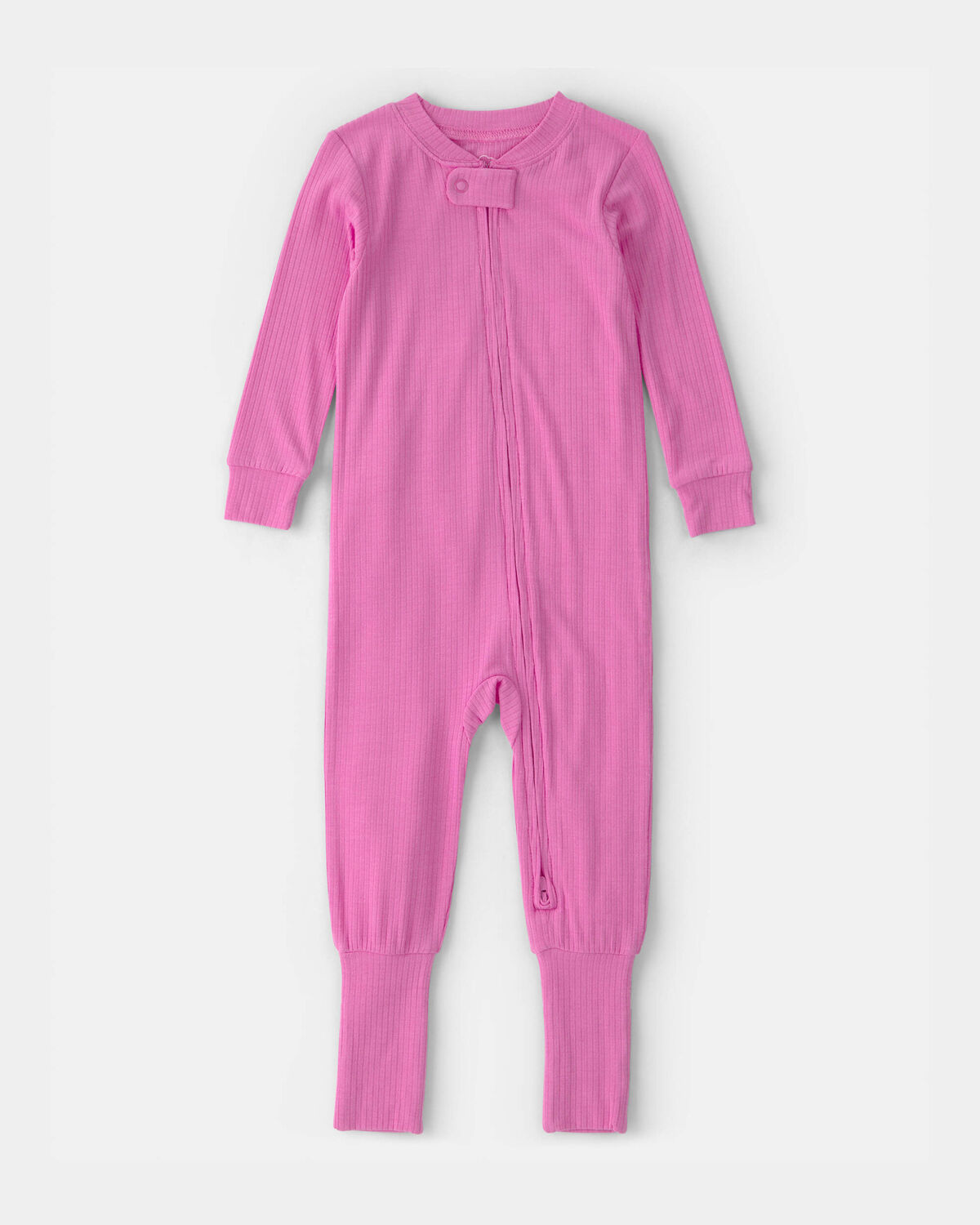 Baby Girl PurelySoft Snug Fit 1-Piece Pajama - Pink - Image 2