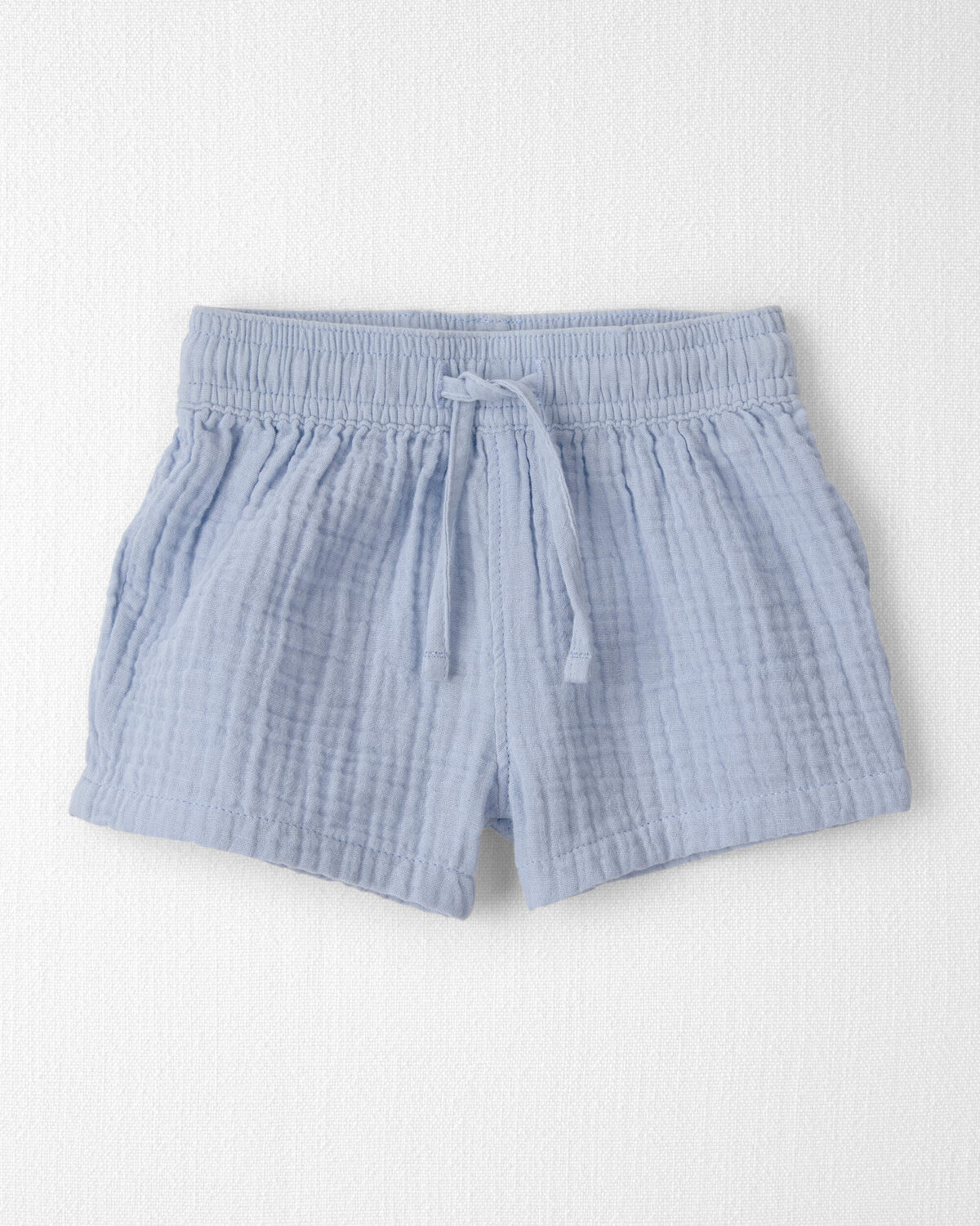 Baby Boy 2-Piece Organic Cotton Gauze Top & Short Set - Image 3