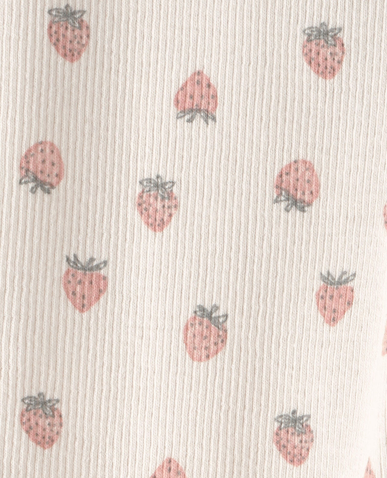 Baby Girl Organic Cotton Rib Footed Pants - Image 5