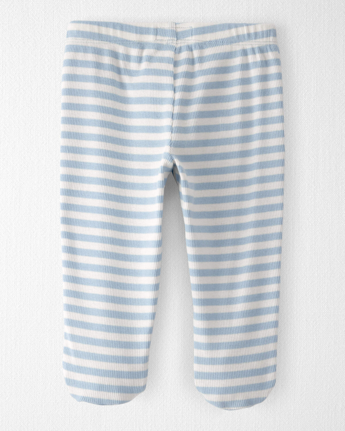 Baby Organic Cotton Footed Pants in Stripes - Image 2