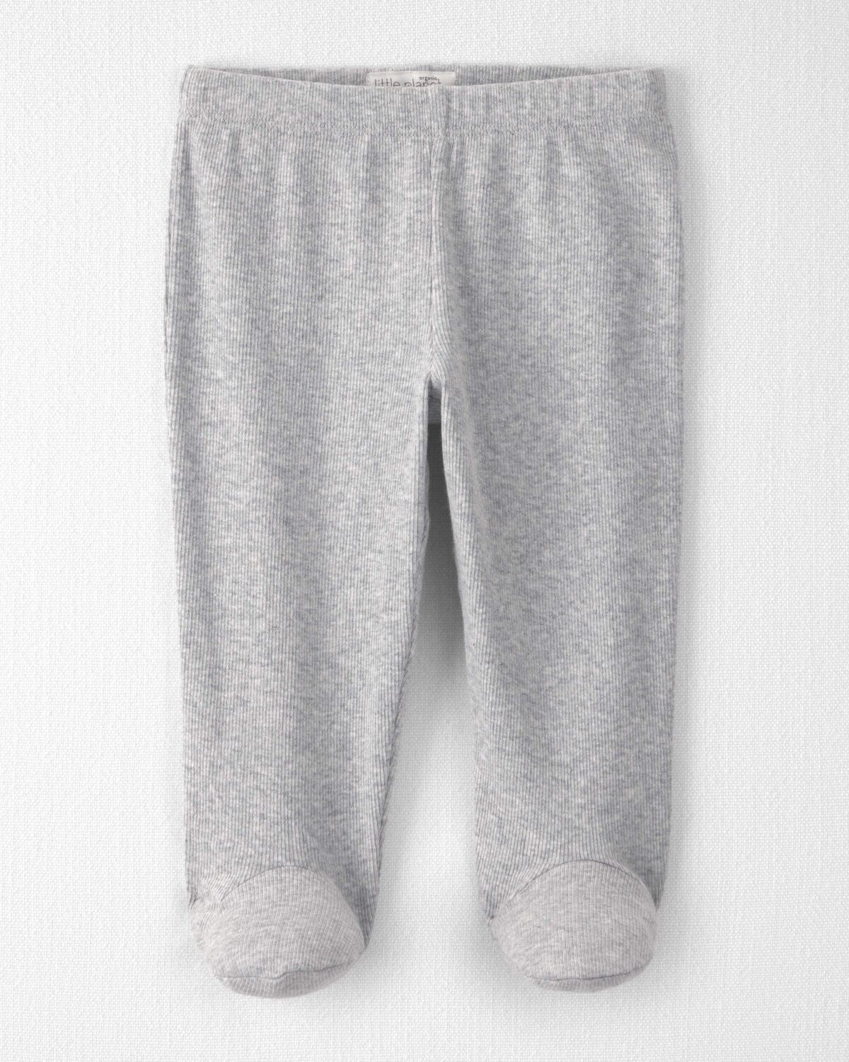 Baby Boy Organic Cotton Rib Footed Pants
