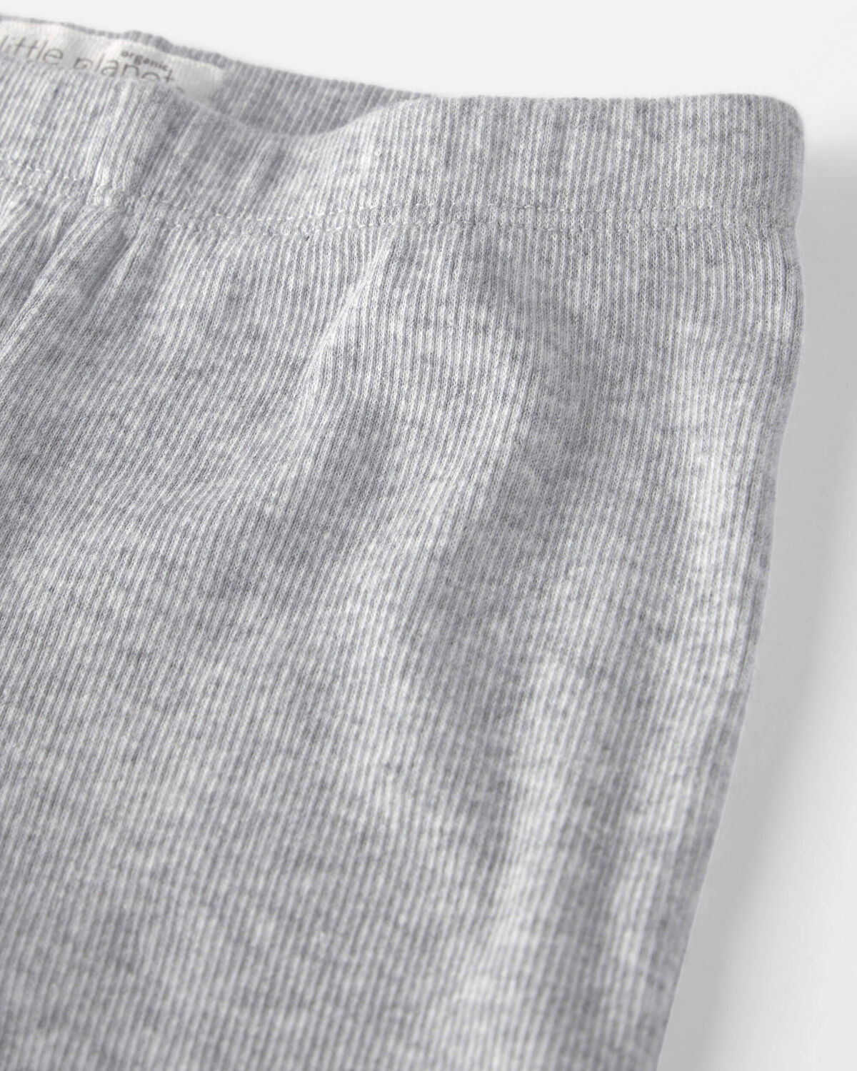 Baby Boy Organic Cotton Rib Footed Pants - Image 2