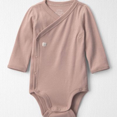 Baby Girl Organic Cotton Rib Bodysuit