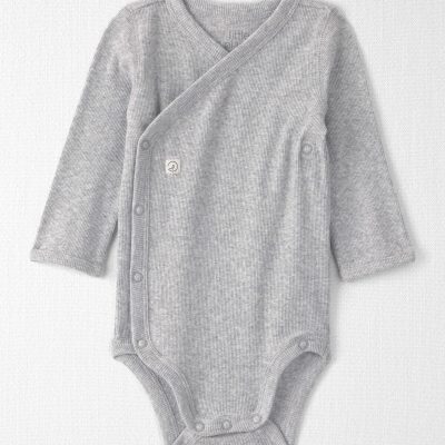 Baby Girl Organic Cotton Rib Bodysuit