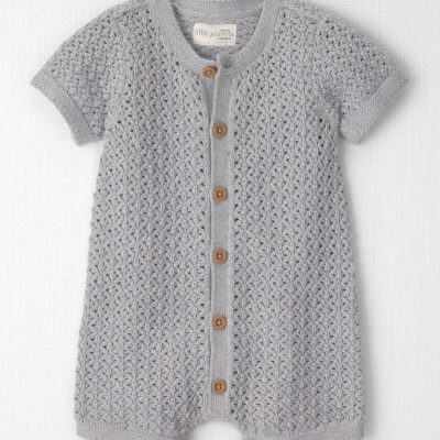 Baby Organic Cotton Sweater Knit Romper