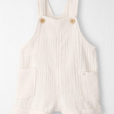Baby Organic Cotton Gauze Shortalls