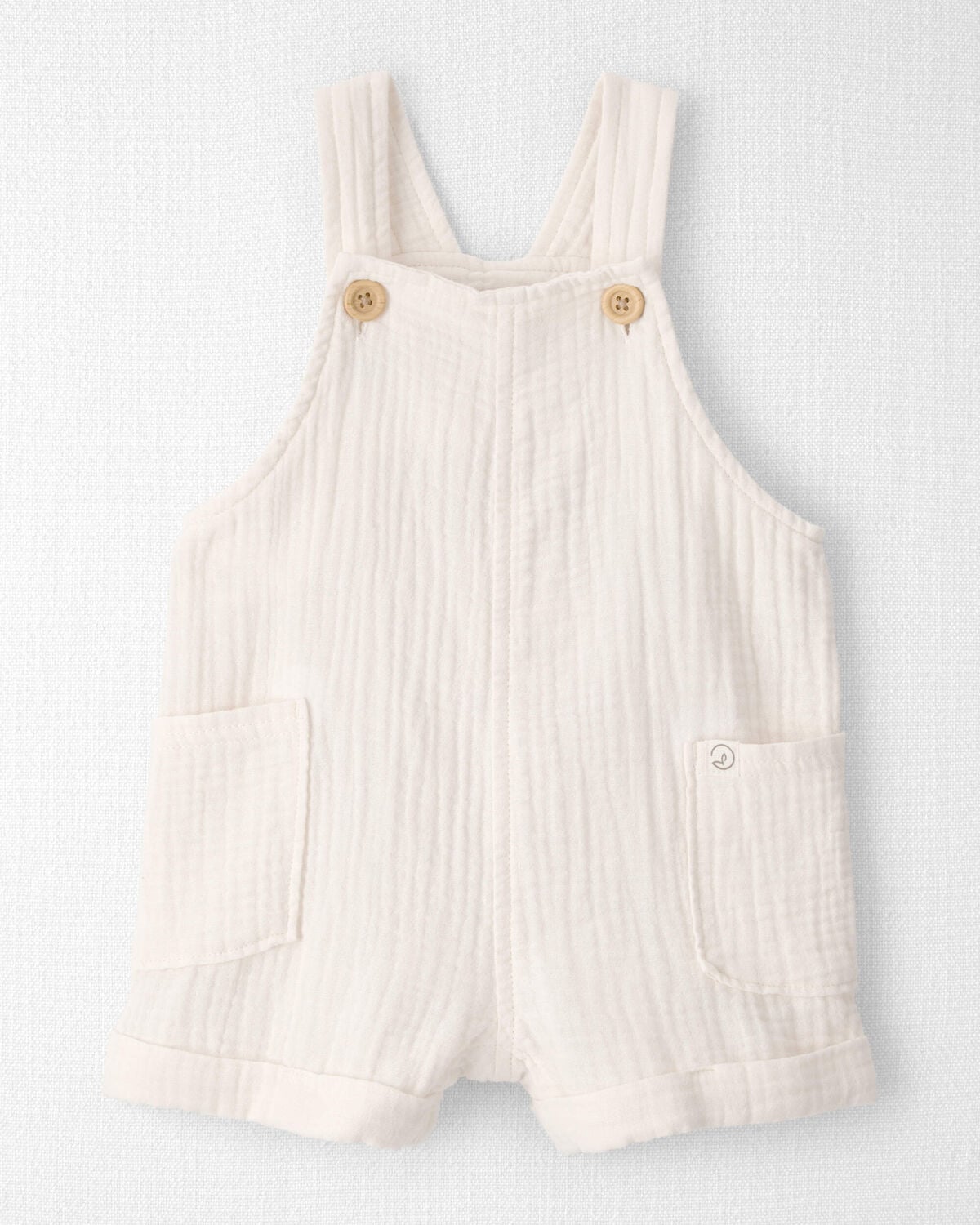 Baby Organic Cotton Gauze Shortalls
