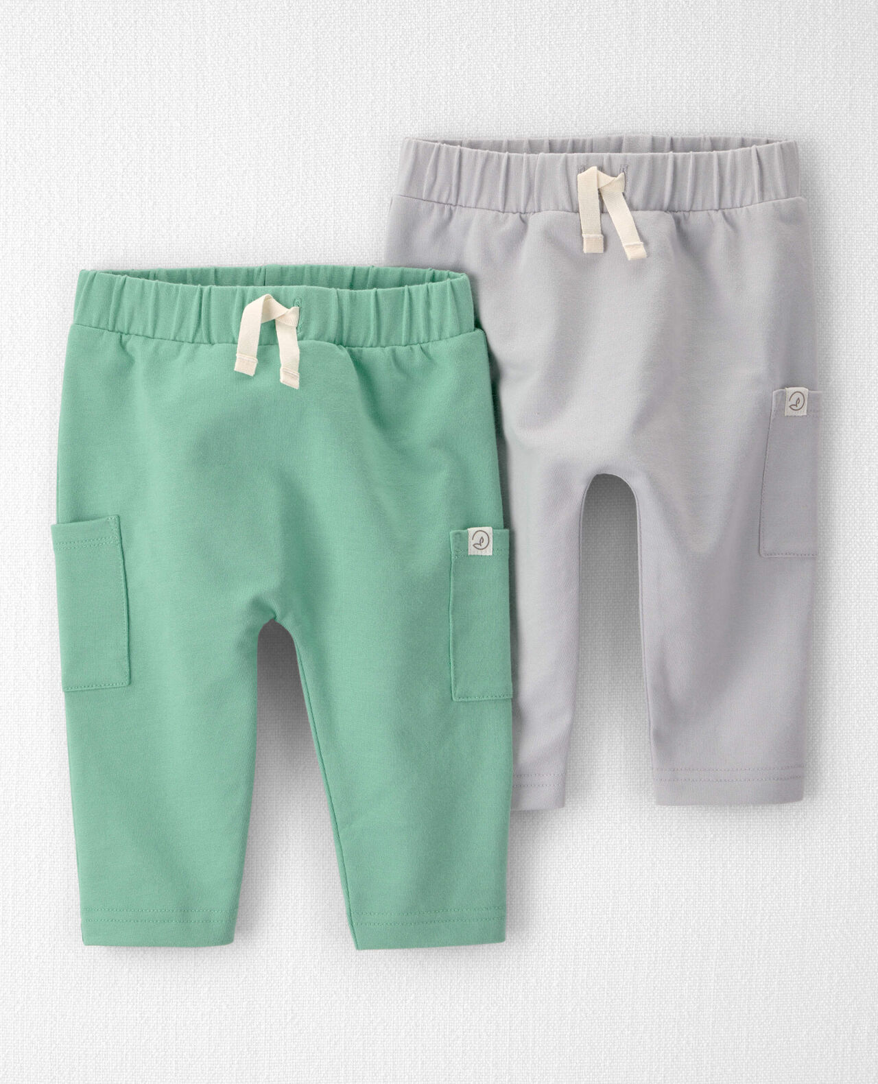 Baby 2-Pack Organic Cotton French Terry Joggers - Image 6