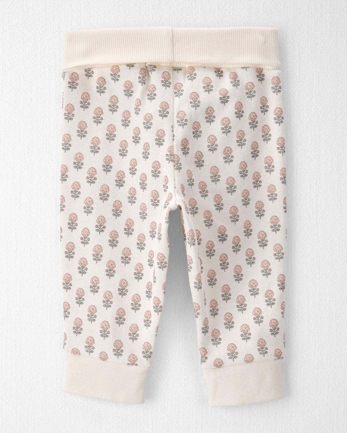 Baby Girl 2-Pack Organic Cotton Grow-With-Me Joggers - Image 2