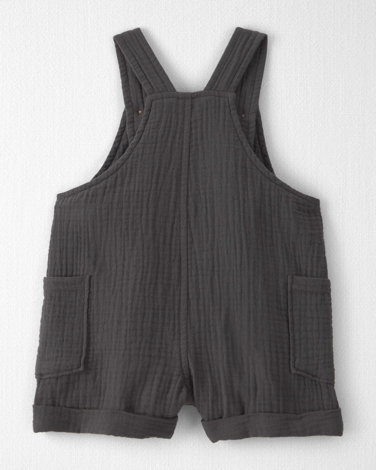 Baby Organic Cotton Gauze Shortalls - Image 2