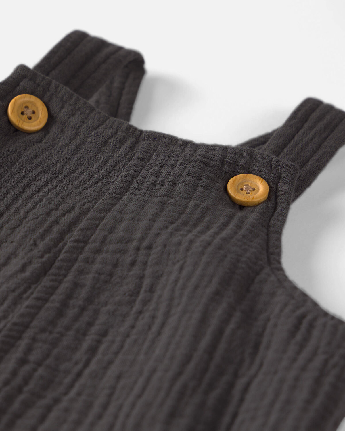 Baby Organic Cotton Gauze Shortalls - Image 3