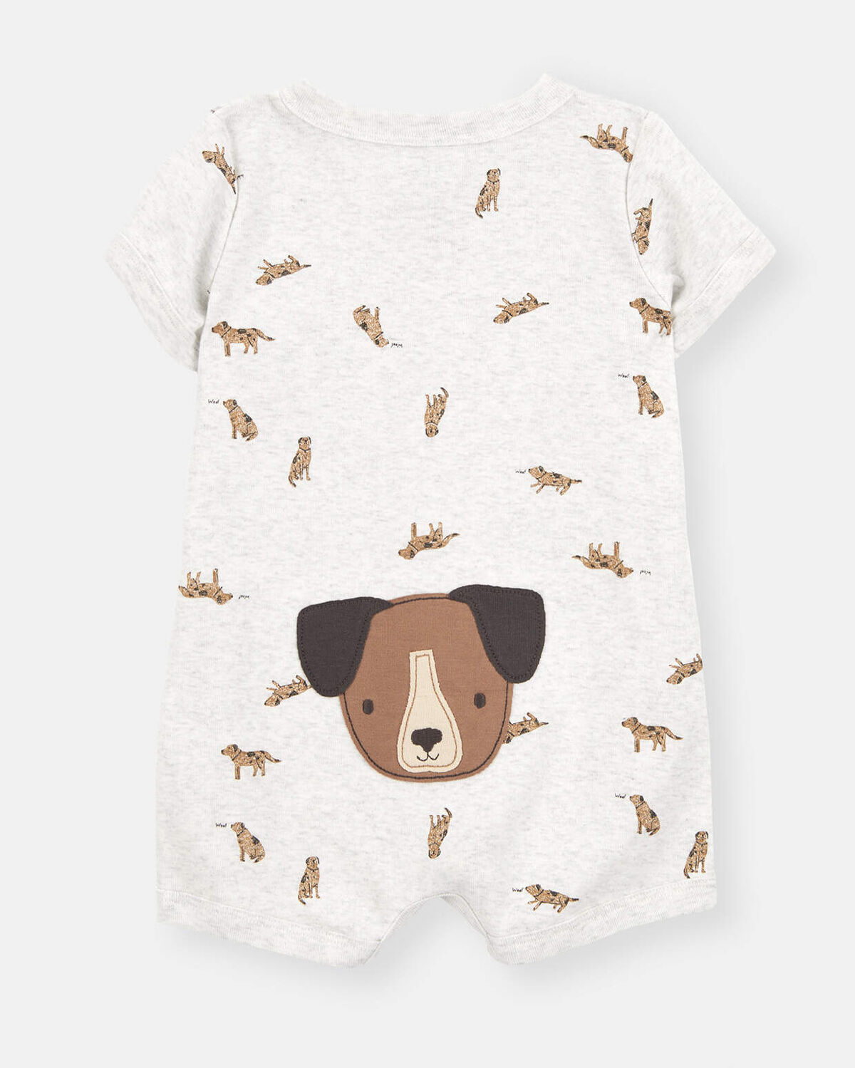 Baby Boy Dog Romper - Grey - Image 3