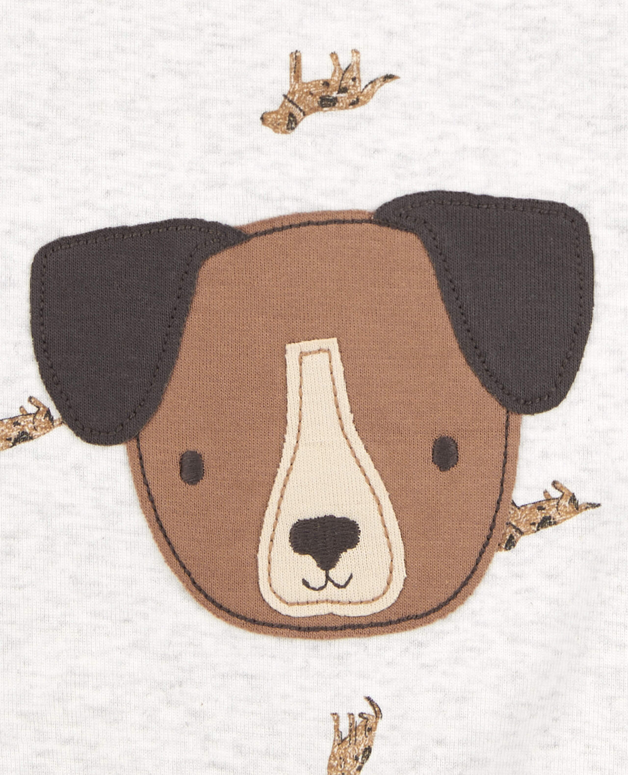 Baby Boy Dog Romper - Grey - Image 4