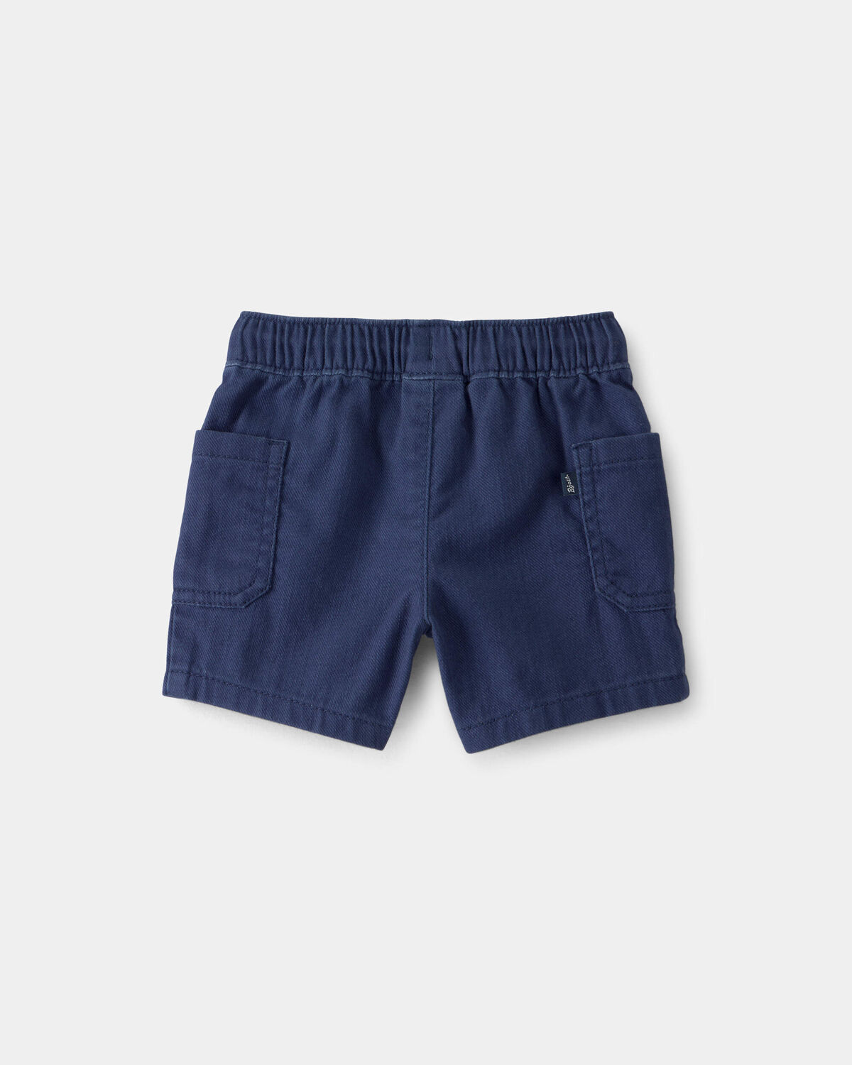 Baby Boy Twill Drawstring Shorts - Navy - Image 2