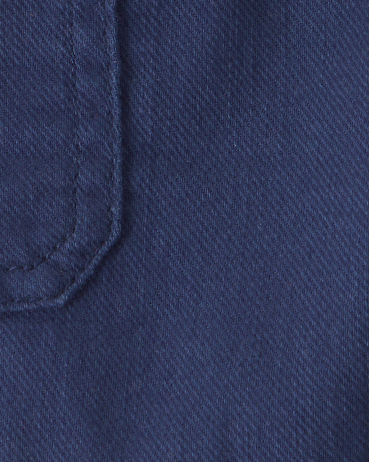 Baby Boy Twill Drawstring Shorts - Navy - Image 4