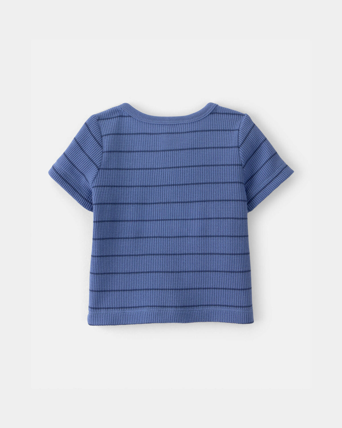 Baby Boy 3-Piece Shark Striped Outfit Set - Blue/White - Image 8
