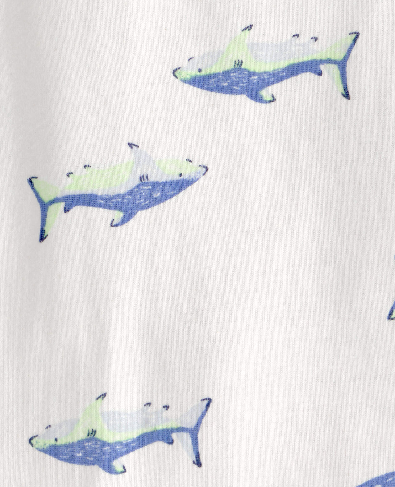 Baby Boy 3-Piece Shark Striped Outfit Set - Blue/White - Image 12