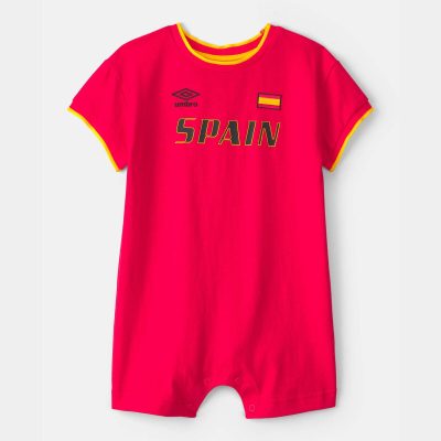 Baby Umbro Spain Soccer Romper - Red