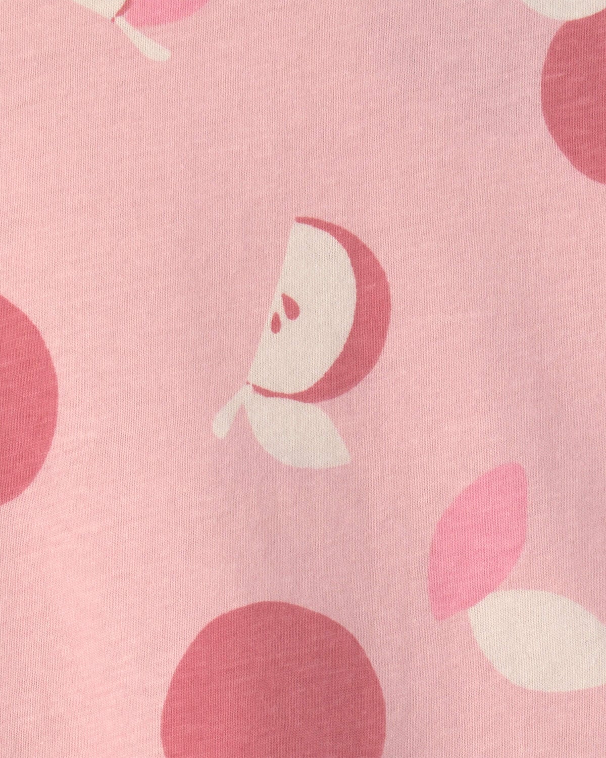 Baby Girl Apple Relaxed Peplum Top - Pink - Image 2