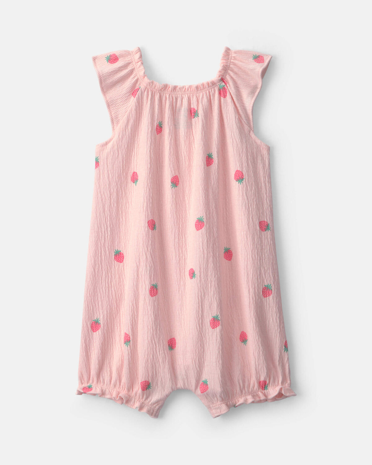 Baby Girl Strawberry Romper - Pink - Image 2