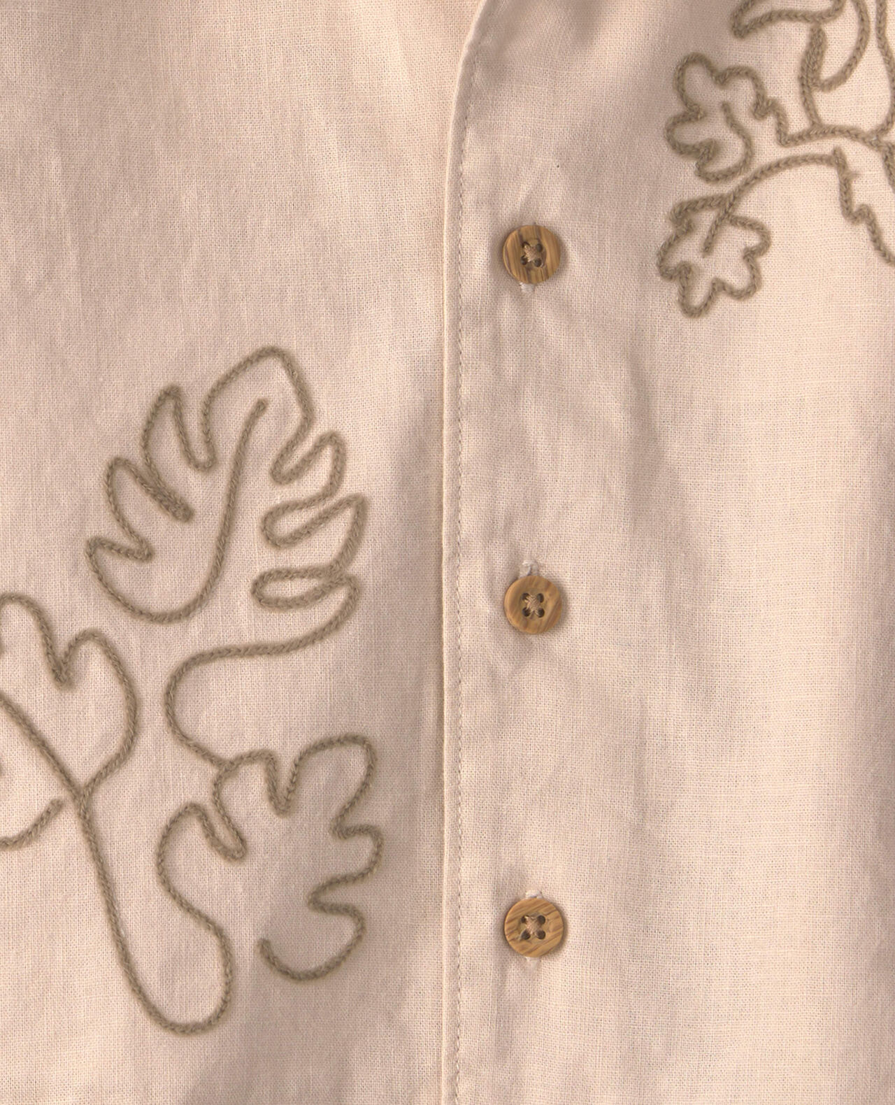 Baby Boy 2-Piece Toucan Embroidered Top & Short Set - Khaki - Image 4