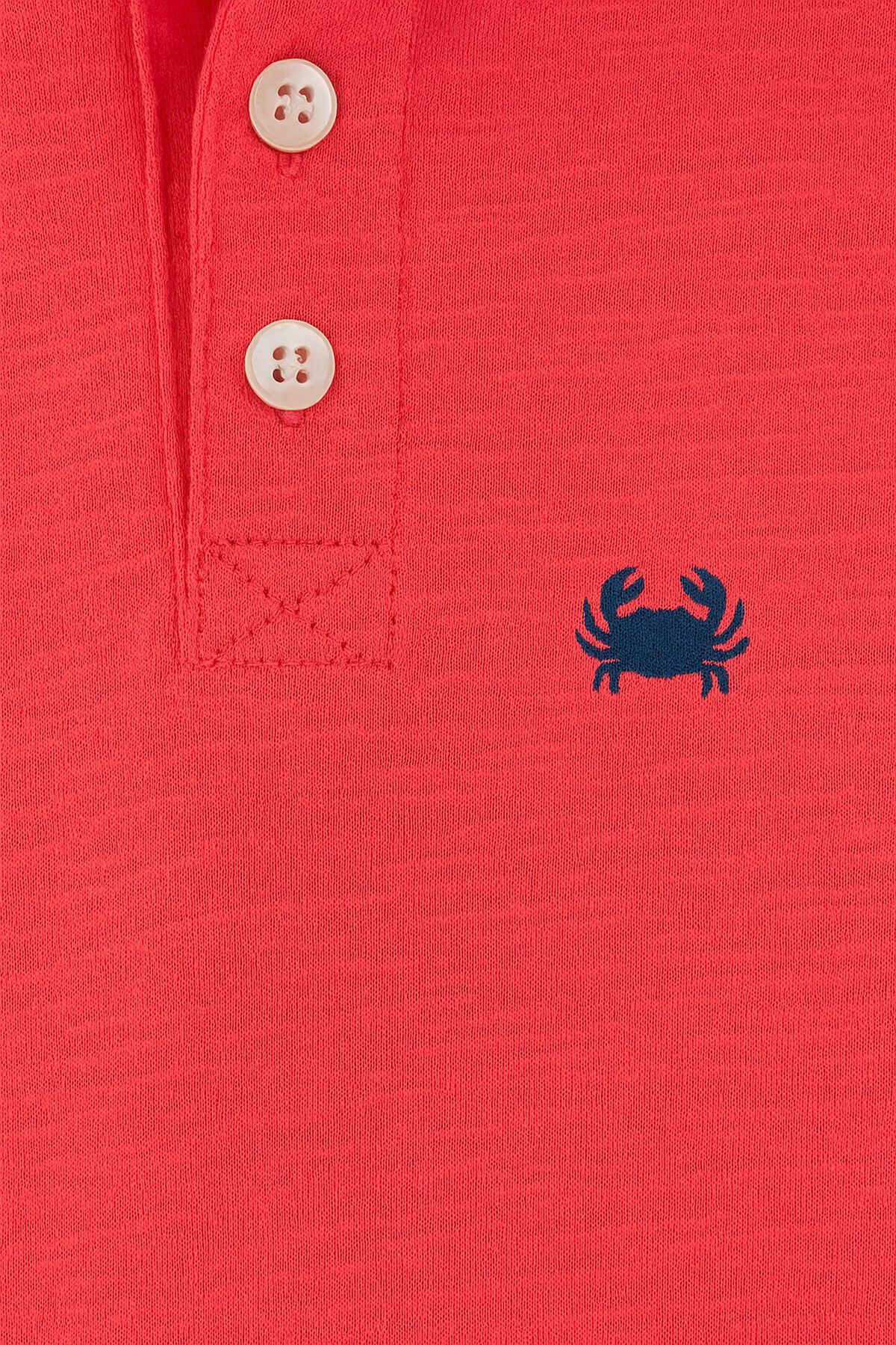 Baby Boy 2-Piece Polo Shirt & Short Set - Orange/Blue - Image 2