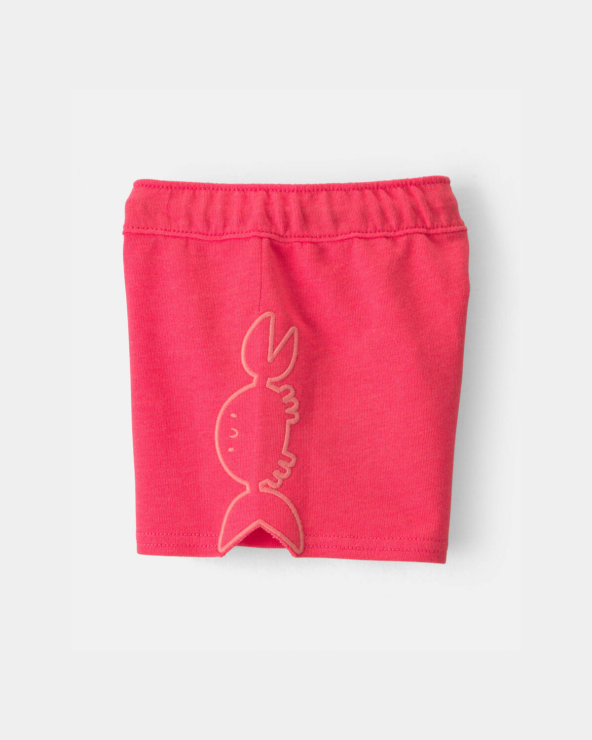 Baby Boy Crab French Terry Shorts - Coral - Image 3