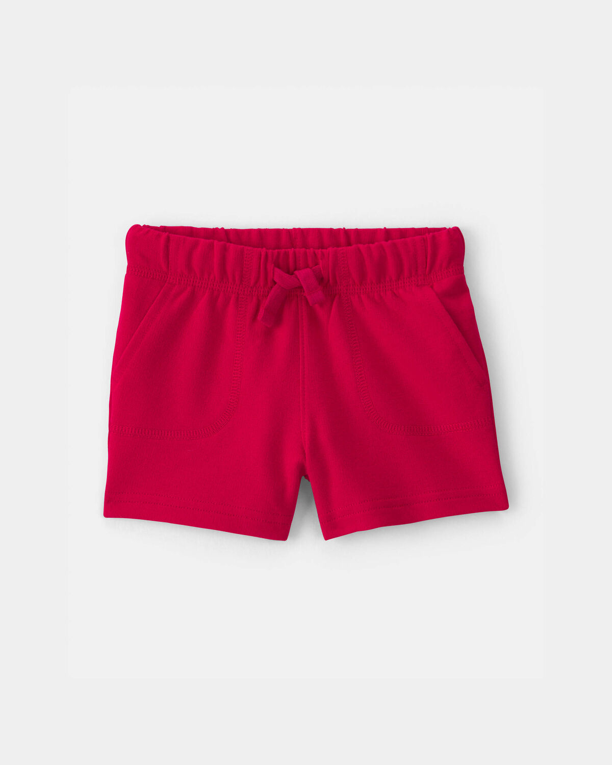 Baby Boy French Terry Shorts - Red