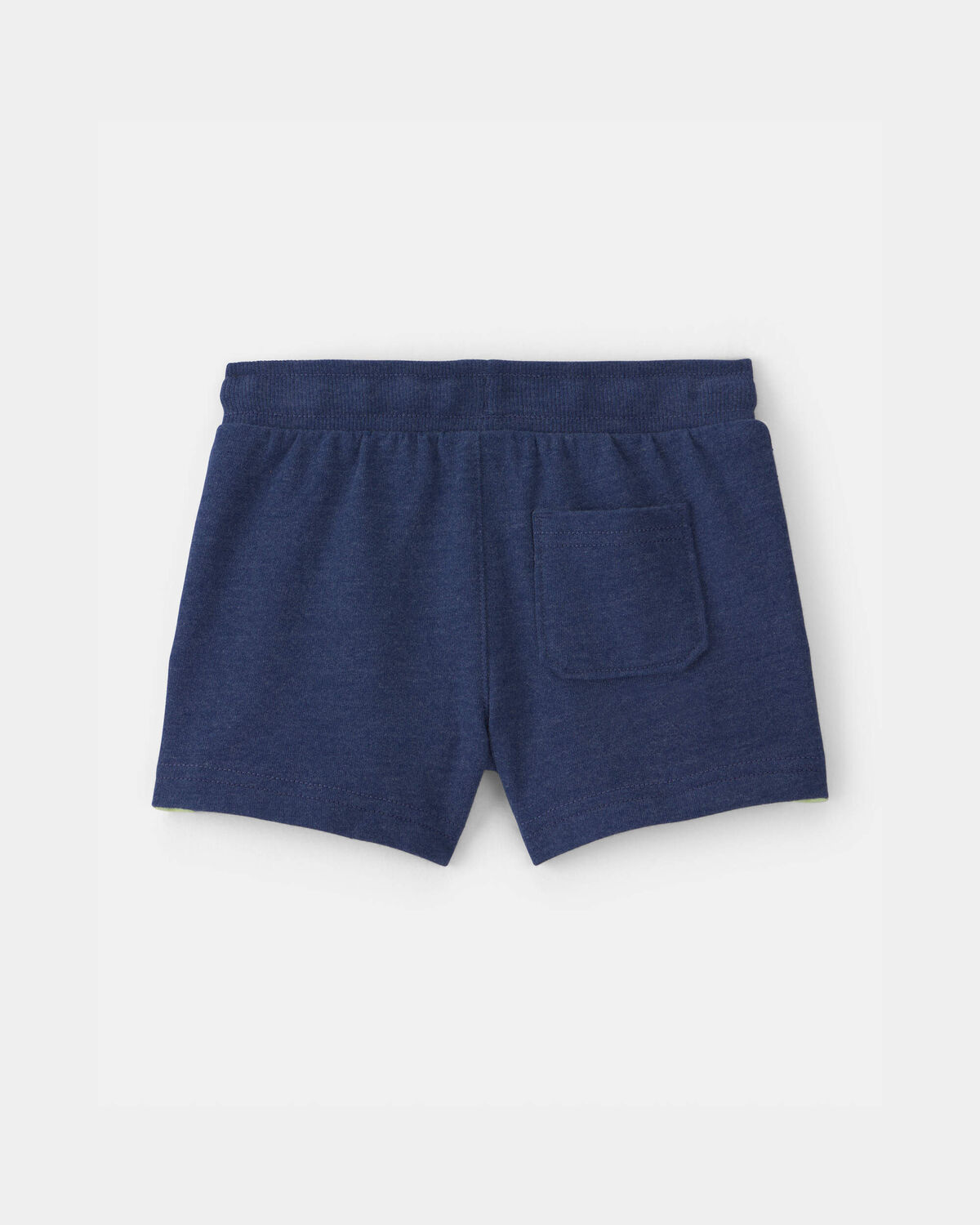 Baby Boy Dinosaur Soccer French Terry Shorts - Navy Blue - Image 2