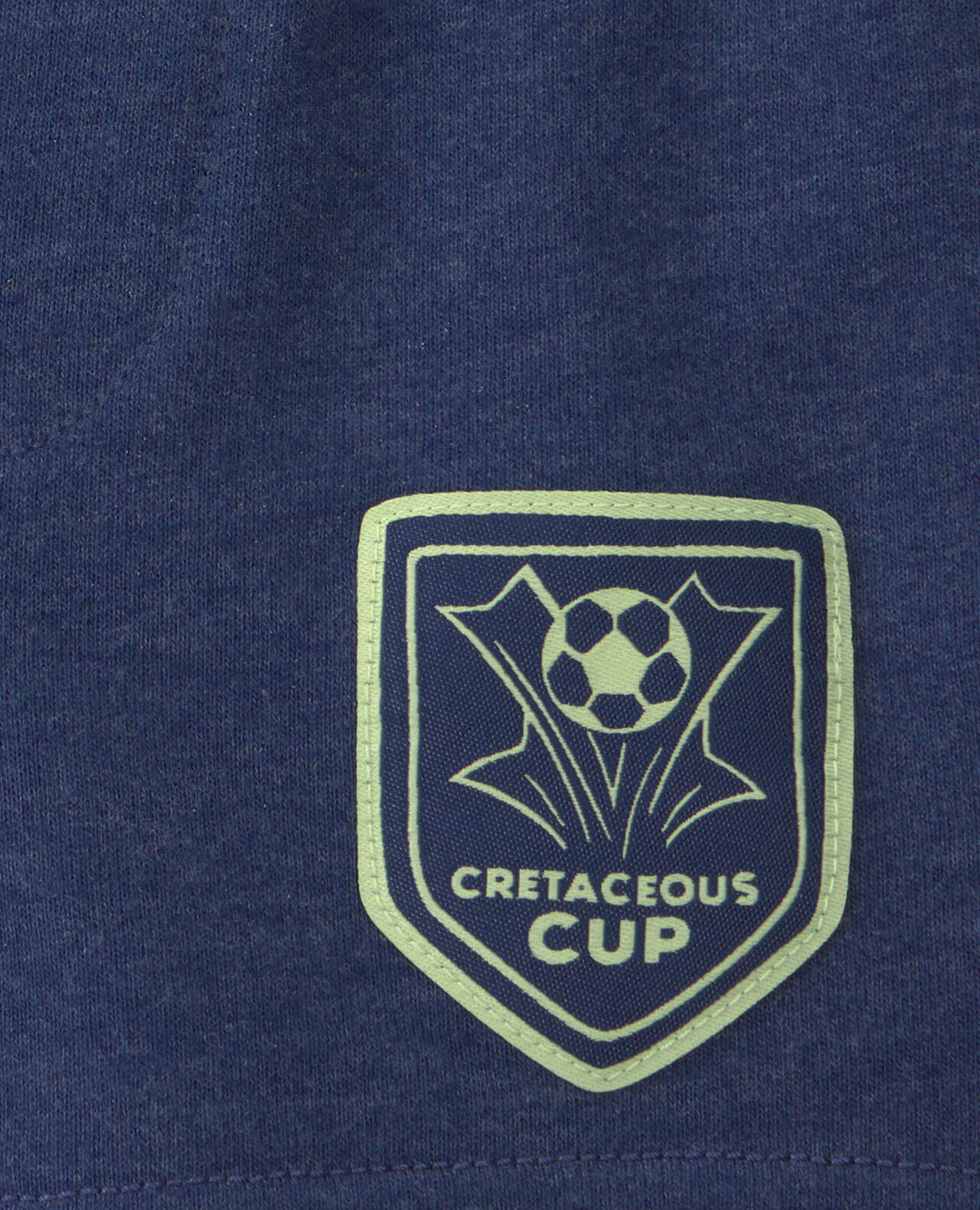 Baby Boy Dinosaur Soccer French Terry Shorts - Navy Blue - Image 5