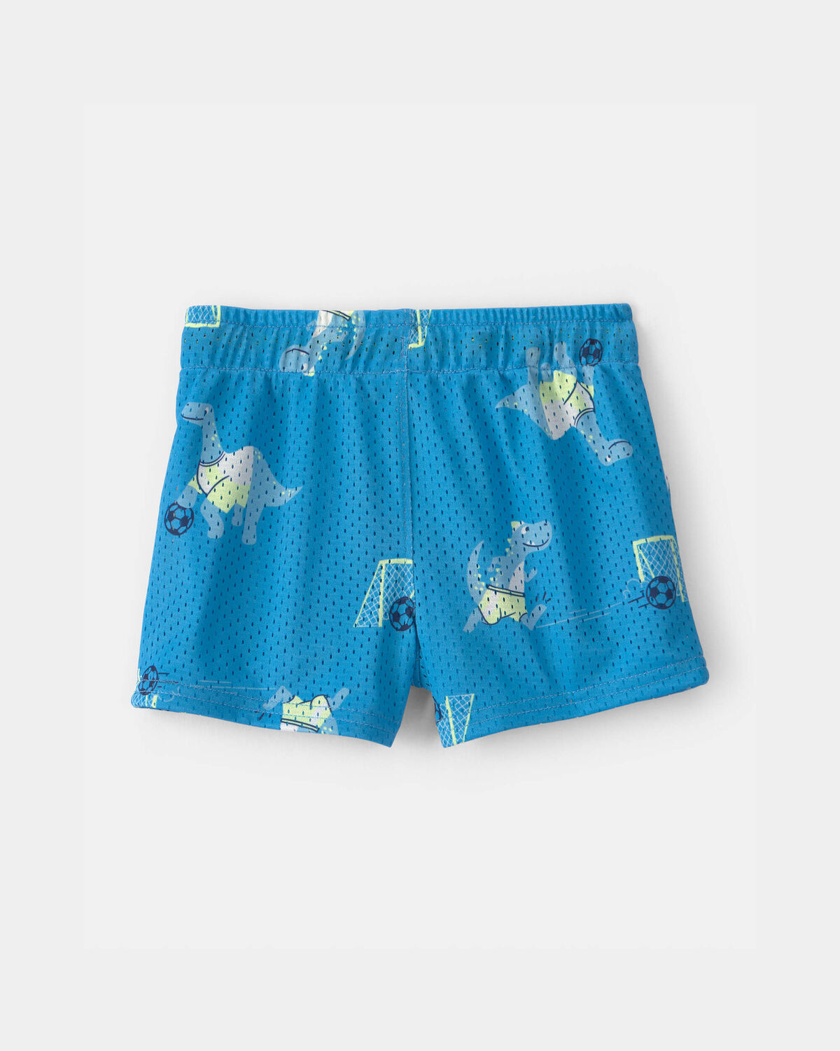 Baby Boy Dinosaur Soccer Mesh Shorts - Blue - Image 2