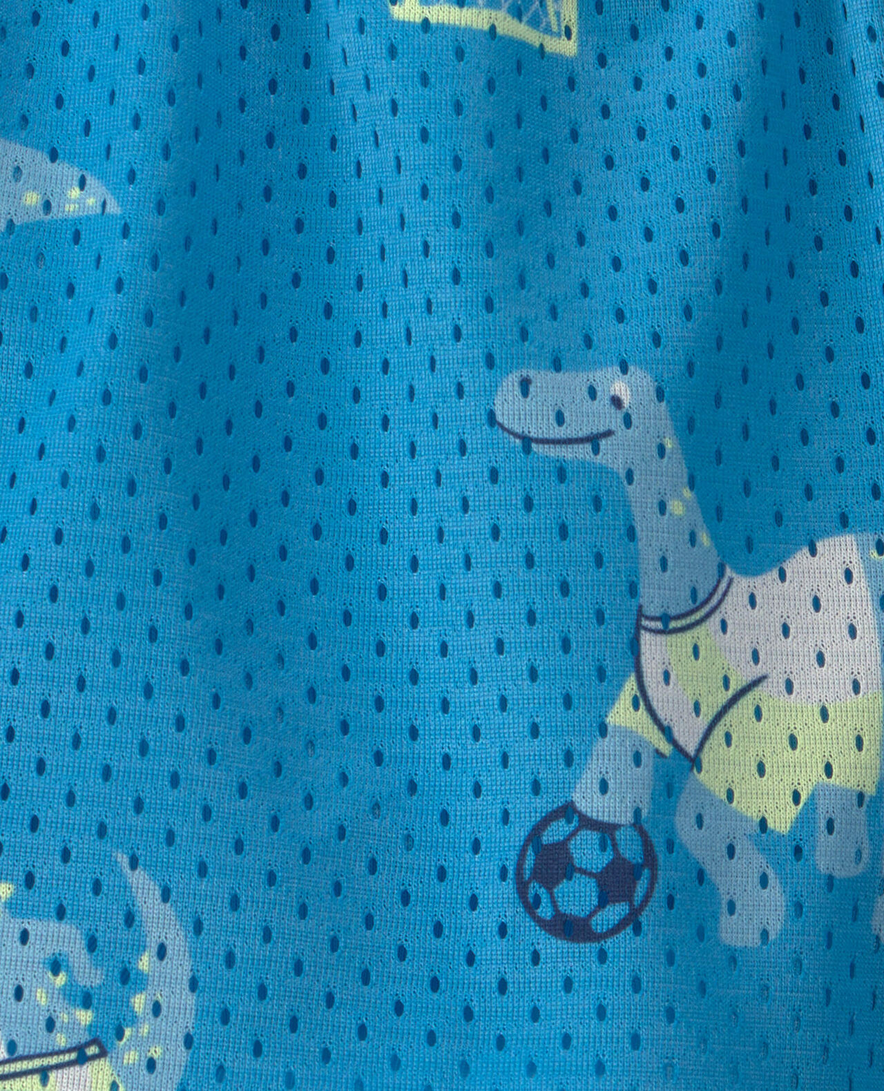 Baby Boy Dinosaur Soccer Mesh Shorts - Blue - Image 4