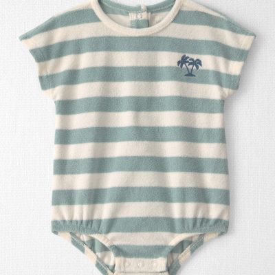Baby Terry Bubble Made with Organic Cotton in Stripes
