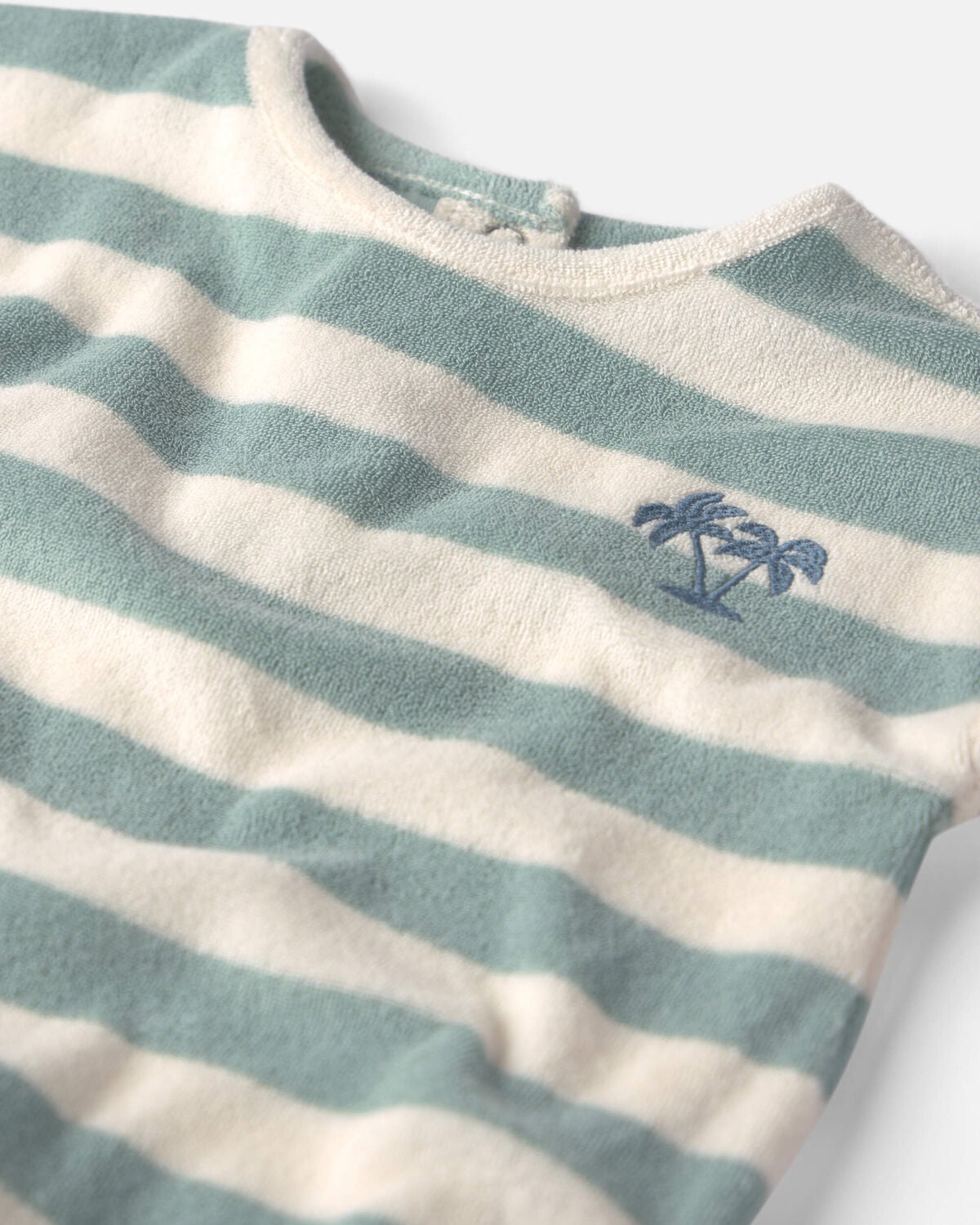 Baby Terry Bubble Made with Organic Cotton in Stripes - Image 2