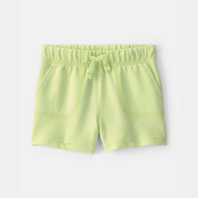 Baby Boy French Terry Shorts - Green