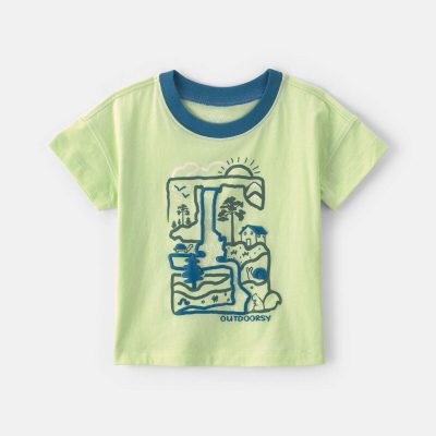 Baby Boy 'Outdoorsy' Graphic Tee - Green