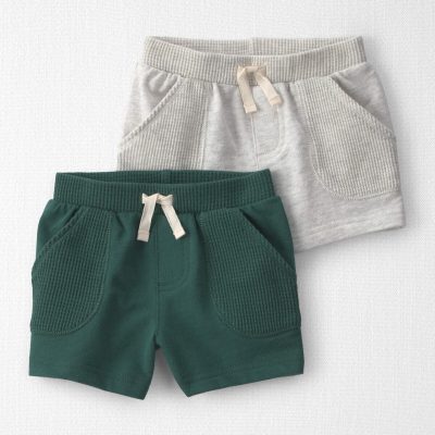 Baby 2-Pack French Terry Shorts Made with Organic Cotton