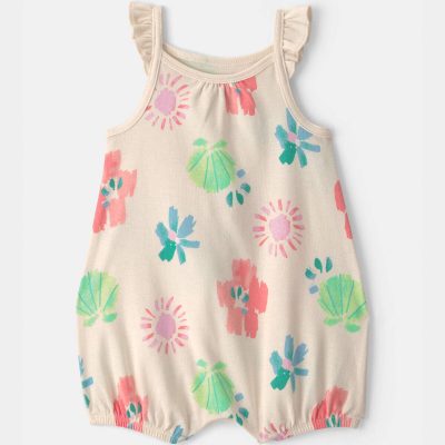 Baby Girl Summer Beach Sleeveless Romper
