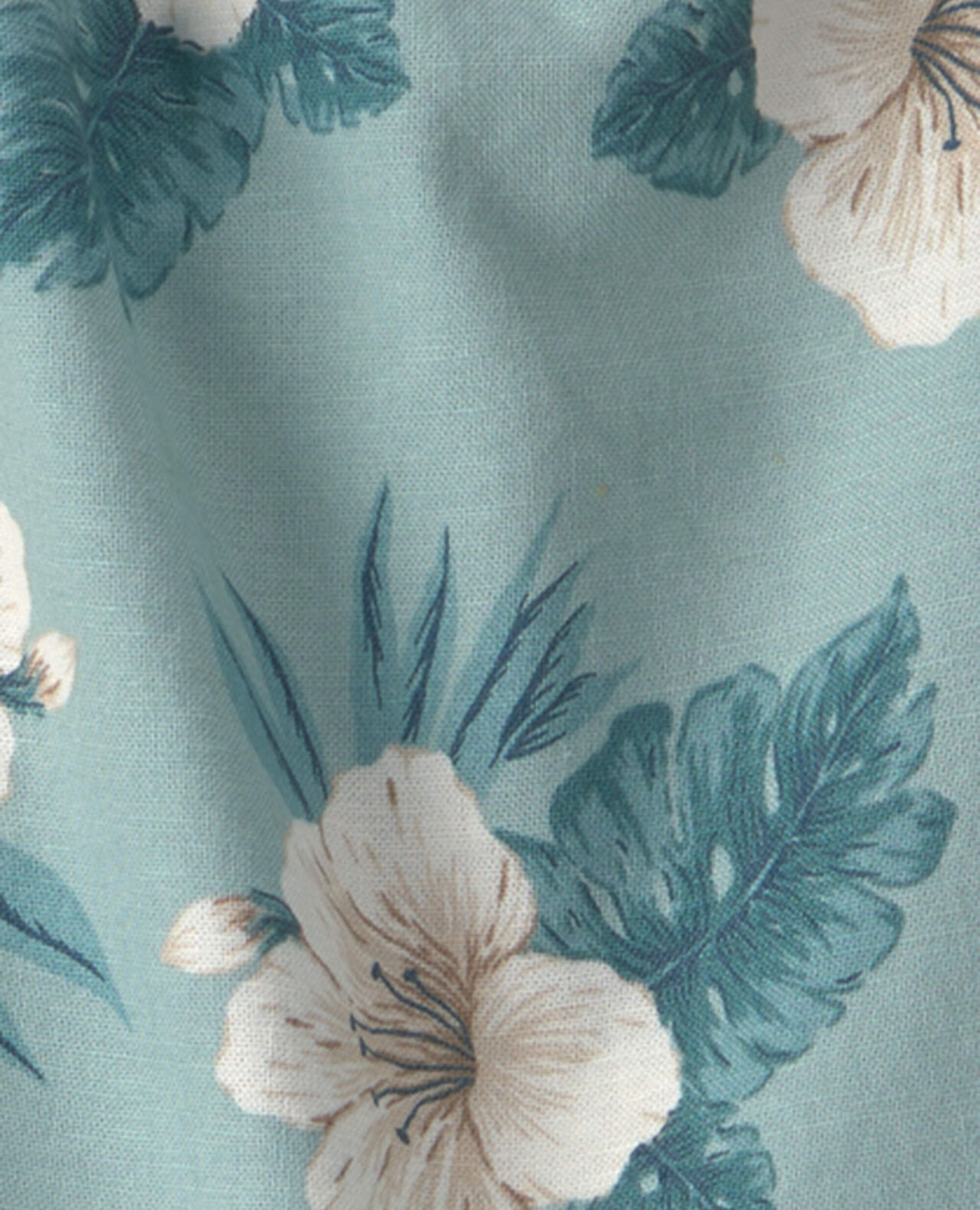 Baby Girl 2-Piece Chambray Top & Short Set Made with Organic Cotton in Blue Hibiscus - Image 5