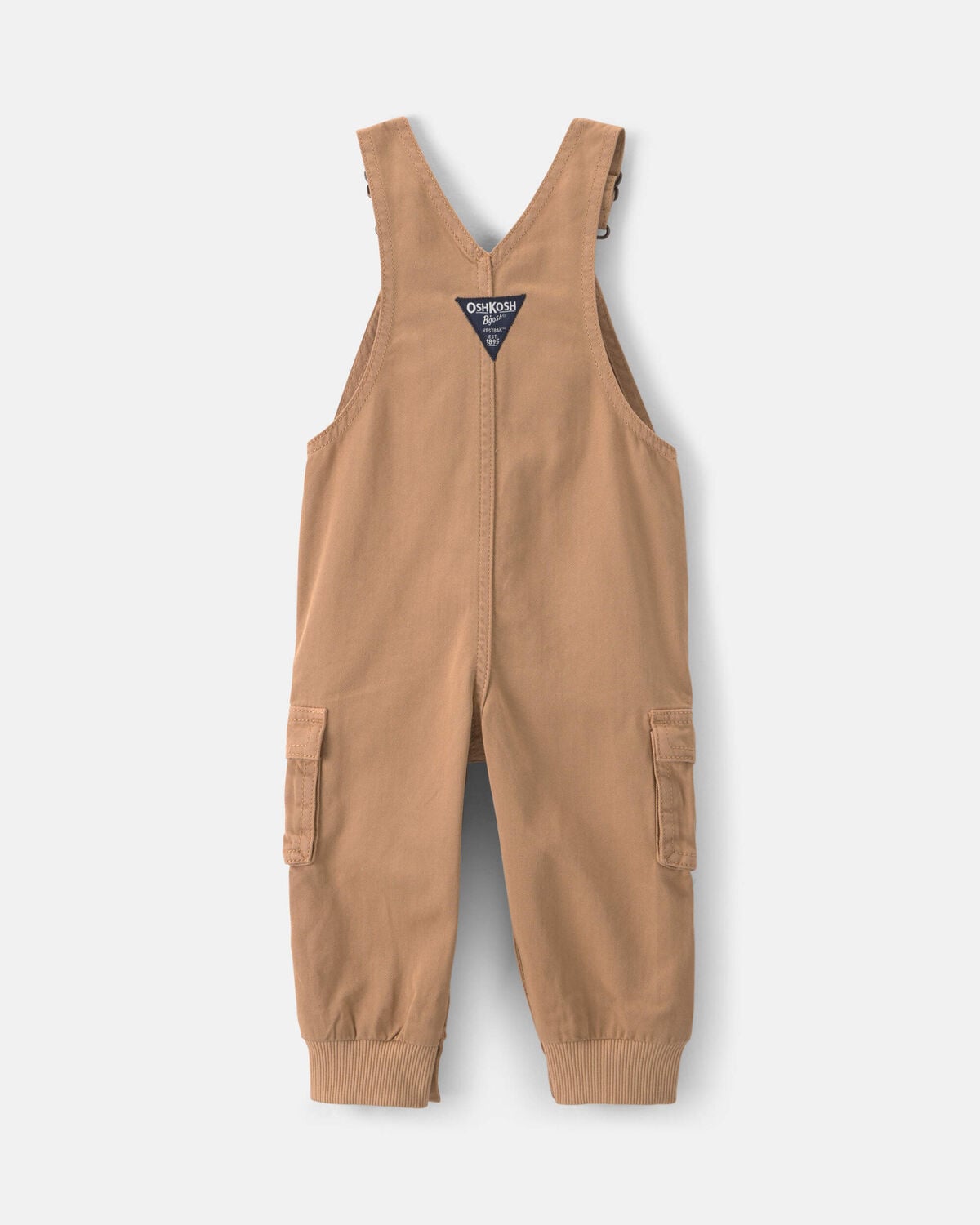 Baby Boy Cargo Overalls - Khaki - Image 2