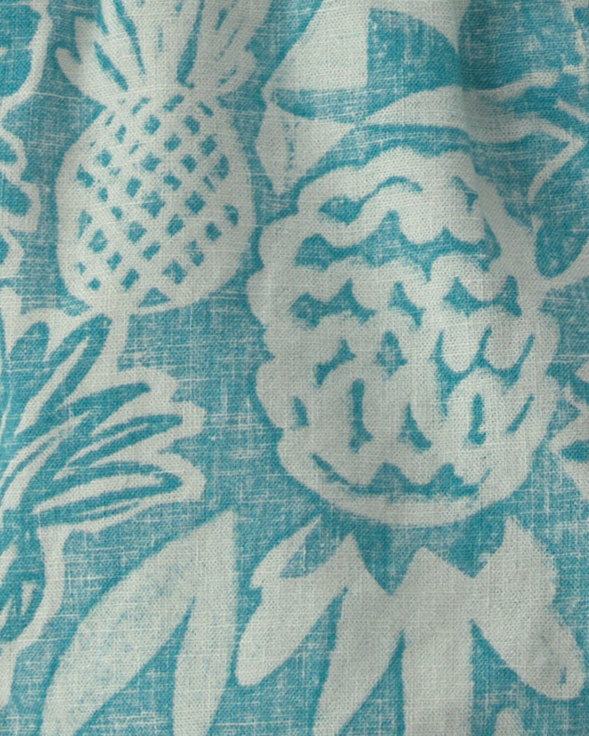 Baby Boy Pineapple Linen Shorts - Blue - Image 3