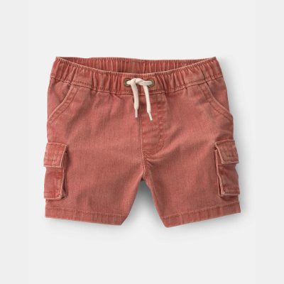 Baby Boy Cargo Pocket Shorts - Brown