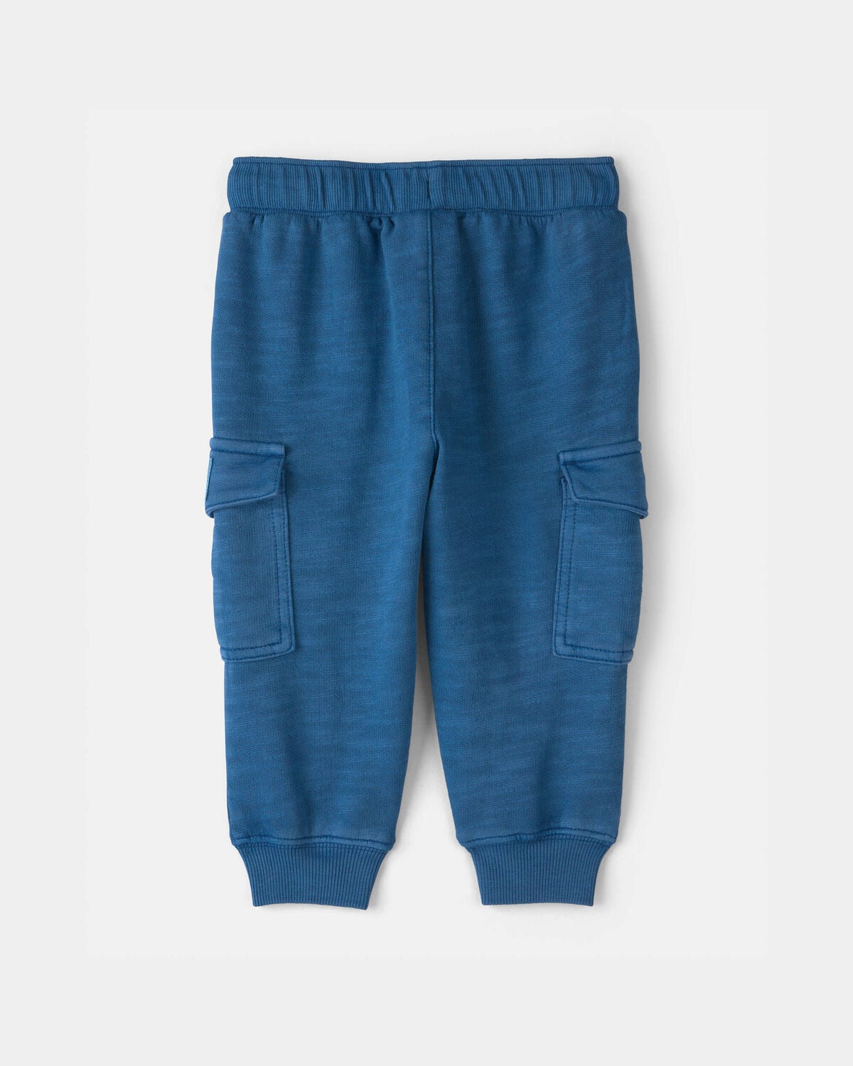 Baby Boy French Terry Cargo Knit Joggers - Blue - Image 2
