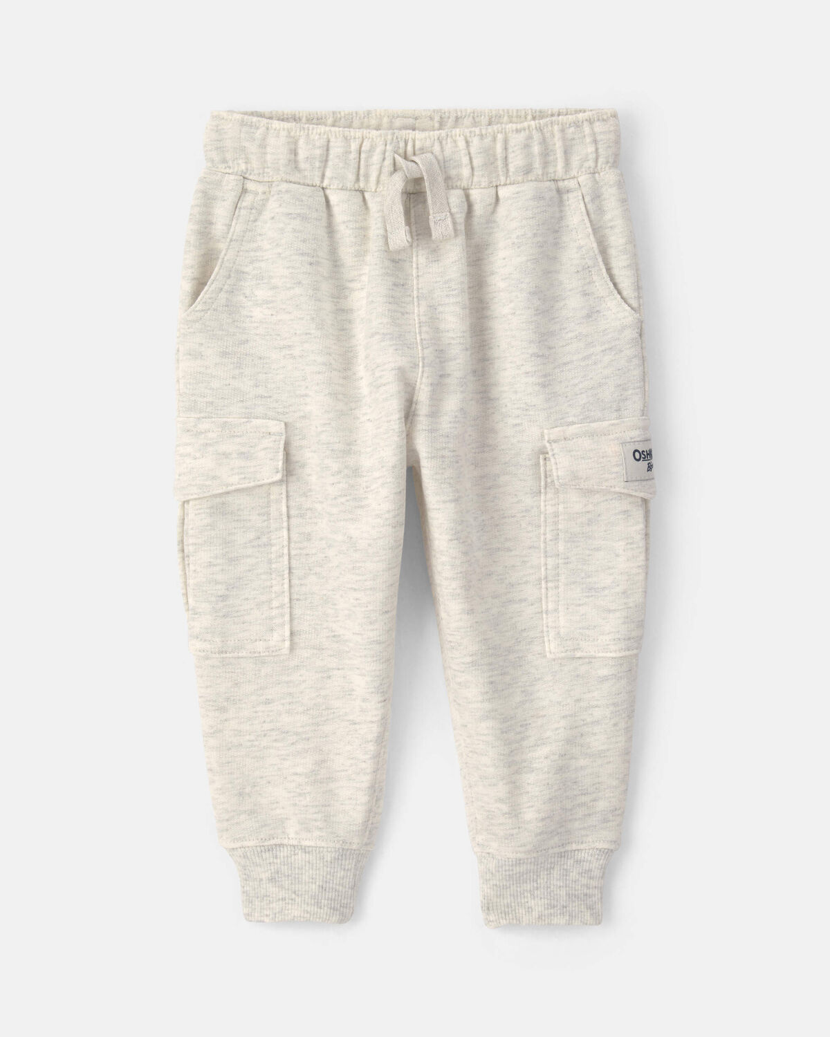 Baby Boy French Terry Cargo Knit Joggers - Grey
