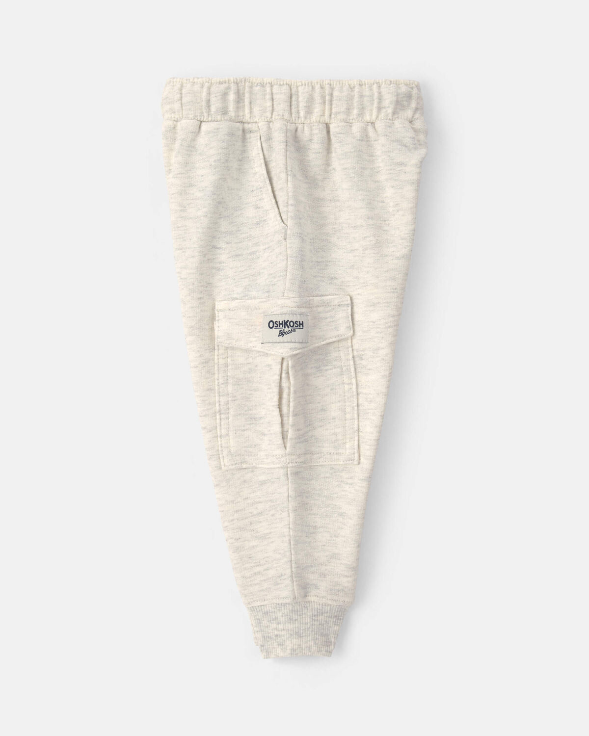 Baby Boy French Terry Cargo Knit Joggers - Grey - Image 3
