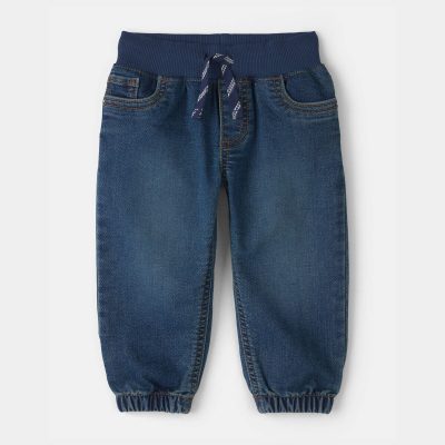 Baby Boy Denim Jogger - Dark Wash